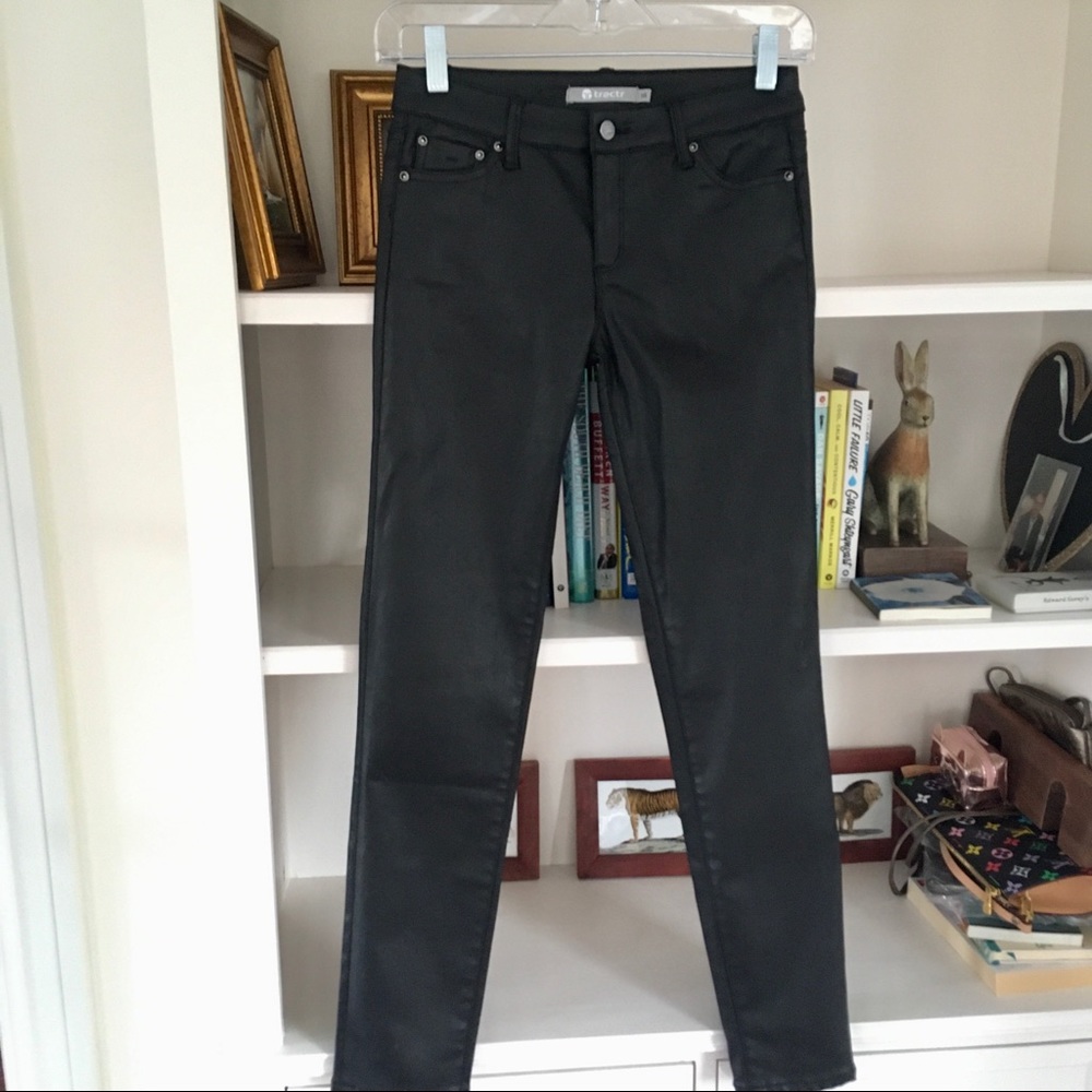 EUC TRACTR High Rise Moto Jeans - Girls size 14